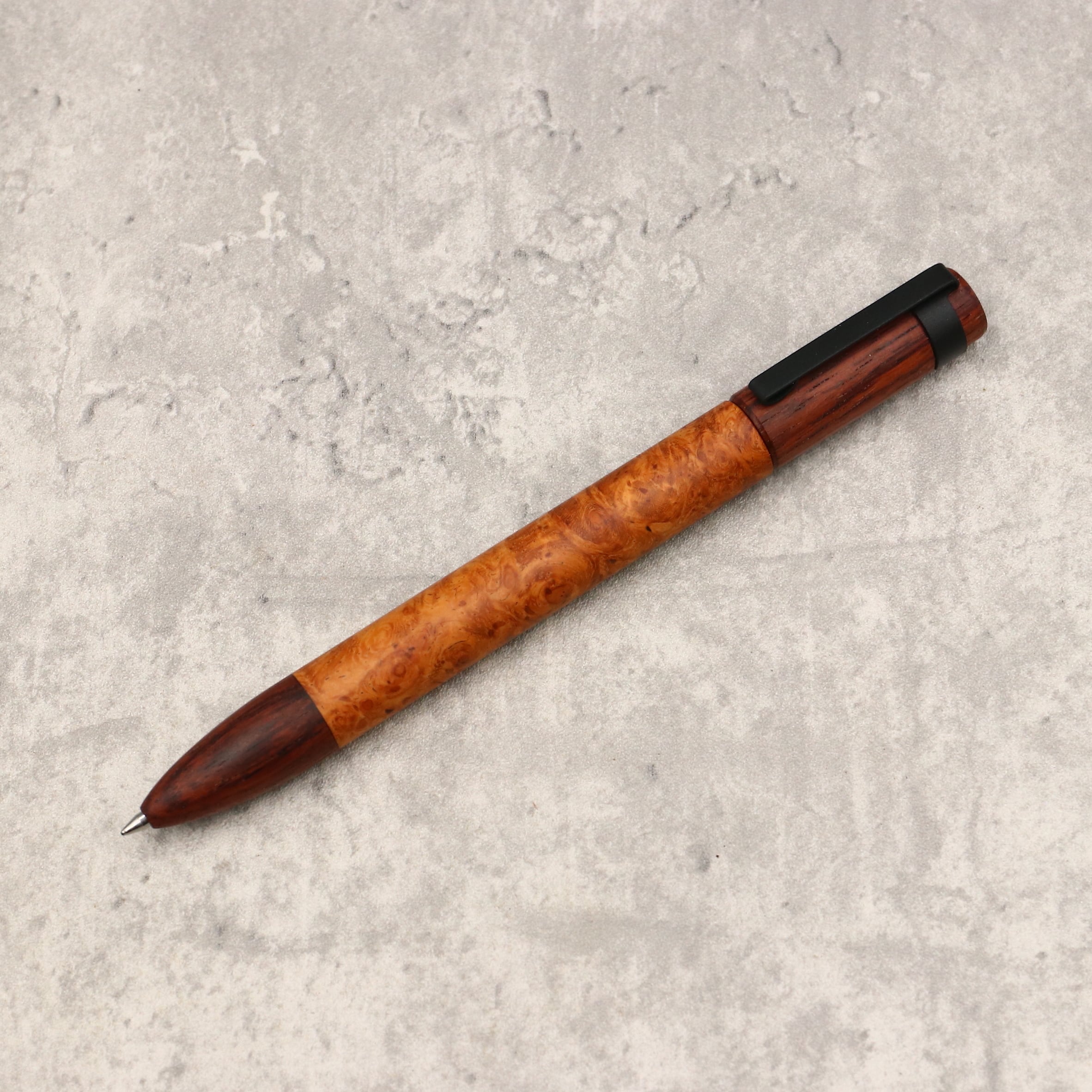 HOBOKIボールペン-SXR89(花梨瘤、ローズウッド)5