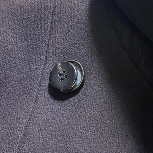 VERSACE purple brown color double breasted half coat