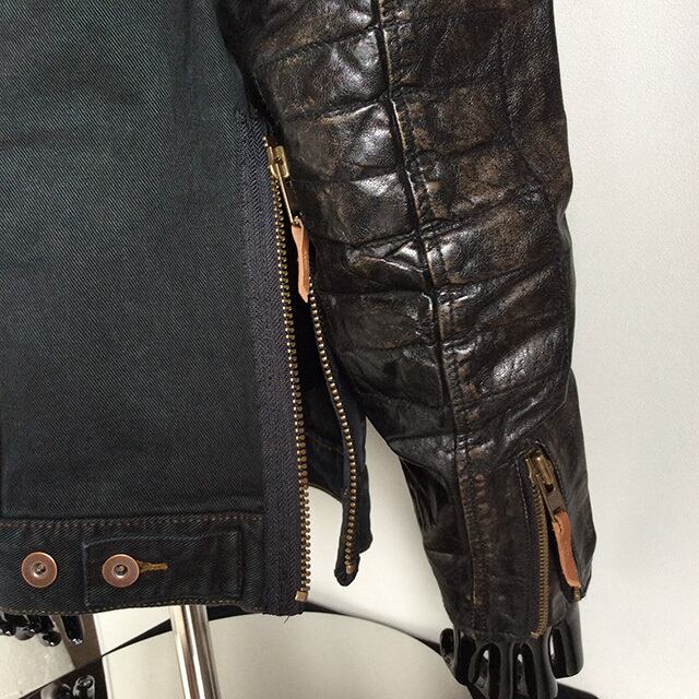 97463-18VM ジャケットー1903,LEATHER SLEEVE DENIM | フクザワオート