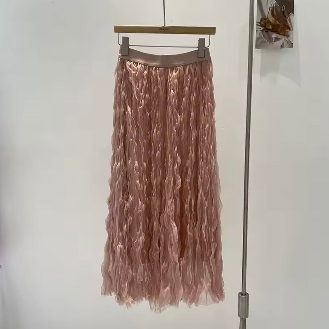 ウェーブシフォンロングスカート