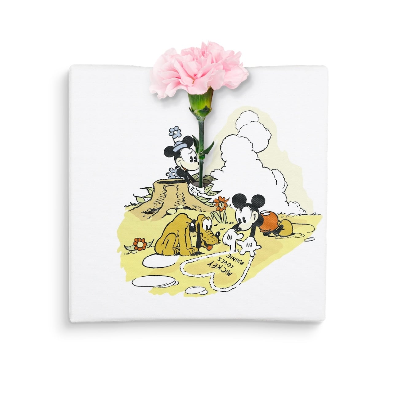 ディズニー アートパネル ミッキー ミニー 一輪挿し IKE-DSNY-2212-26