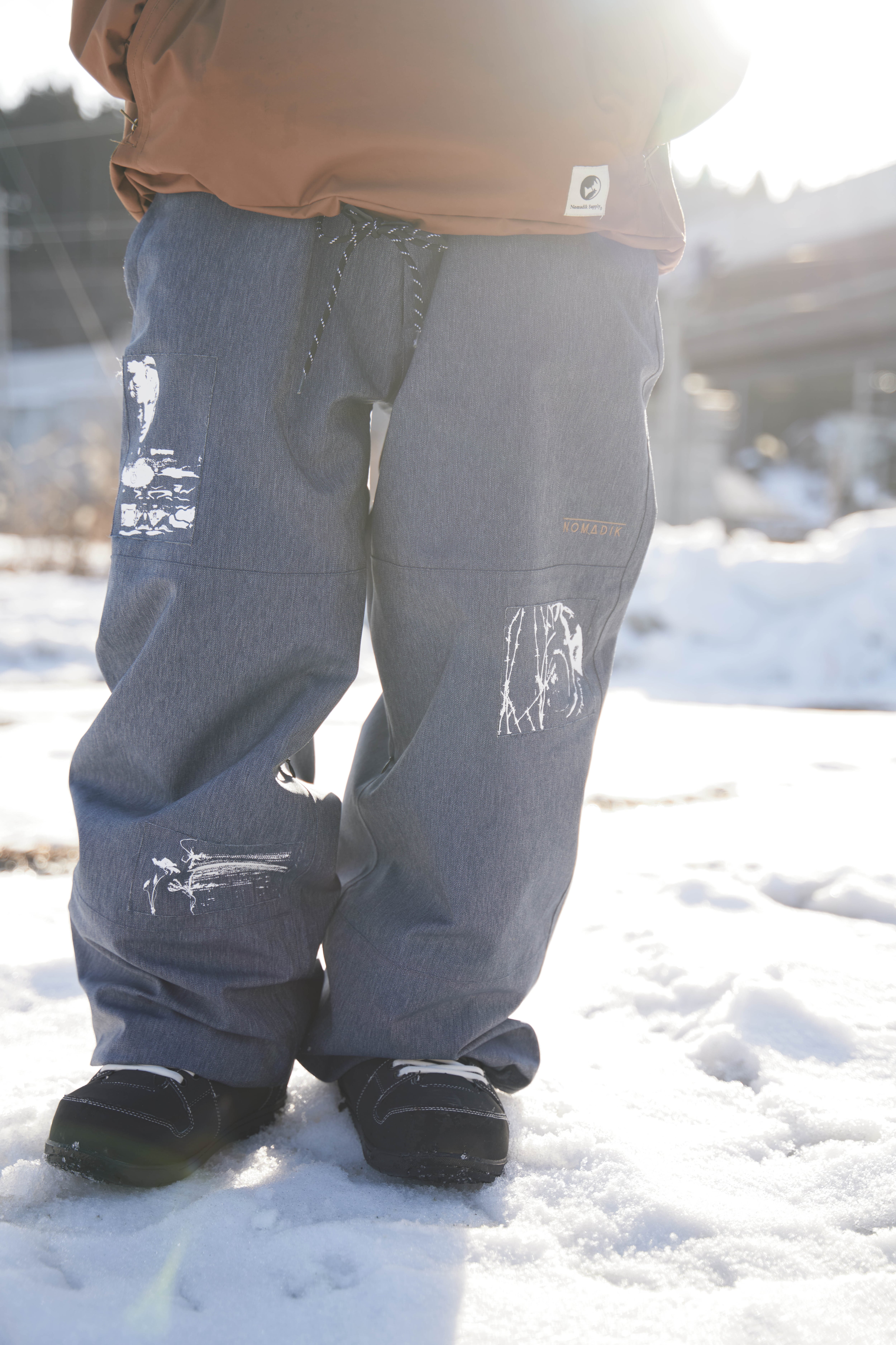 スノーボード NOMADIK THICK PANTS DM PATCH Lsize THICK PANTS DM PATCH | NOMADIK STORE