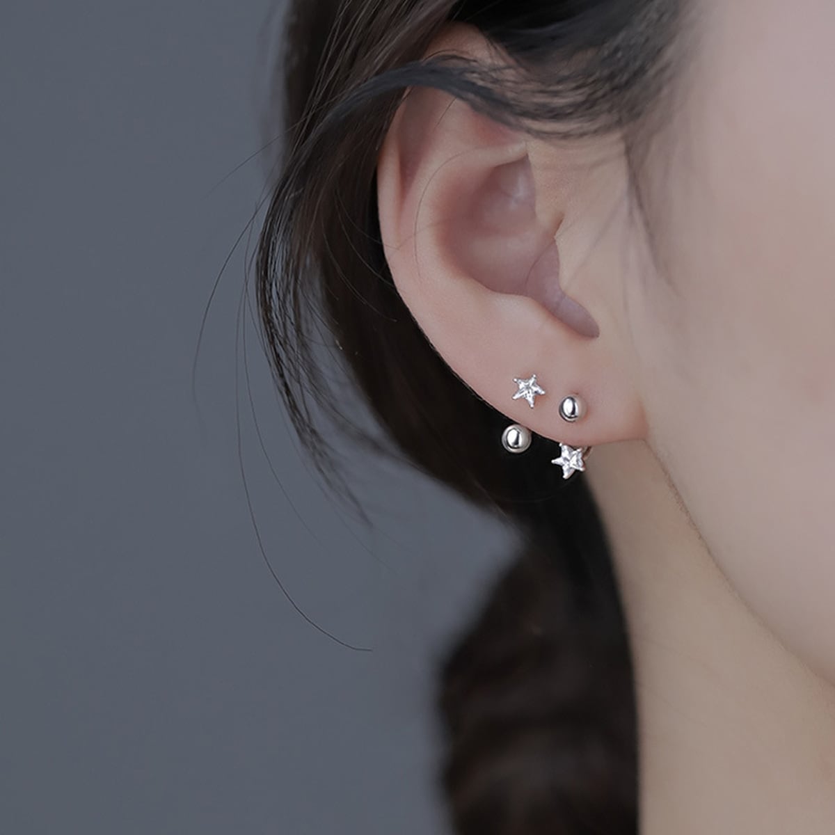 ピアス Pierce Silver925 シンプル キャッチ 丸型 ネジ式