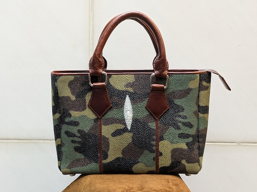 ガルーシャ ミニトートバック カモフラージュ柄