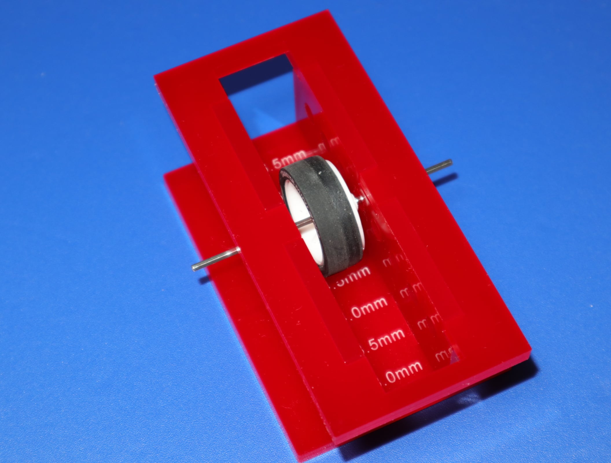 ミニ四駆 ペラタイヤ簡易作成治具 パープル ミニ四駆作ってみた〜