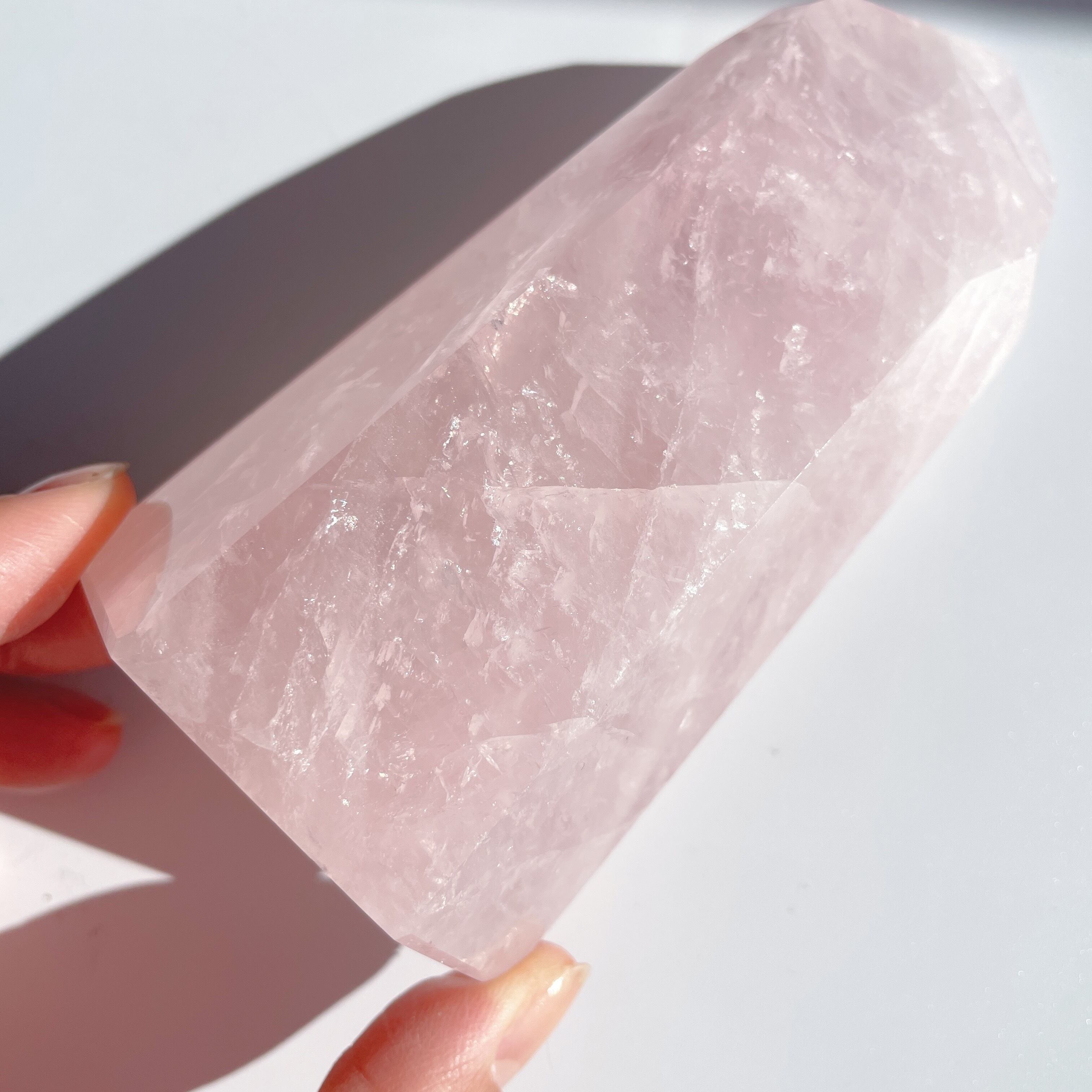 ローズクォーツタワー18◇Rose Quartz Tower◇天然石・パワーストーン