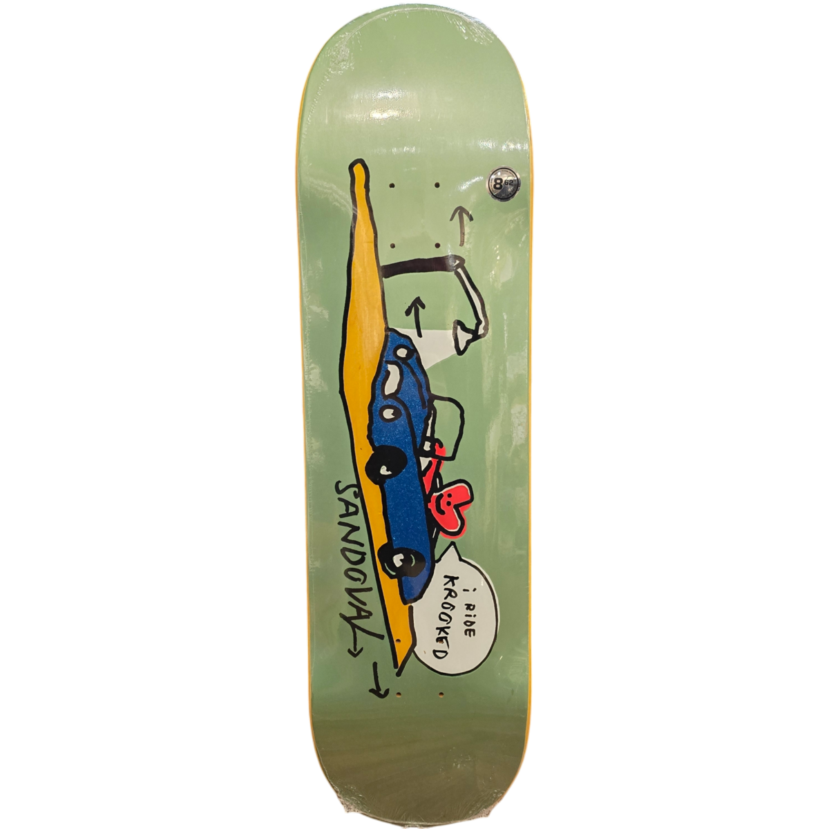 KROOKED RONNIE SANDOVAL 8.62 x 32.56inch | Link up Skateboard shop