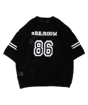 【#Re:room】NUMBERING MESH KNIT［REK124］