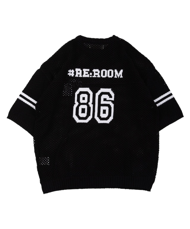 【#Re:room】NUMBERING MESH KNIT［REK124］