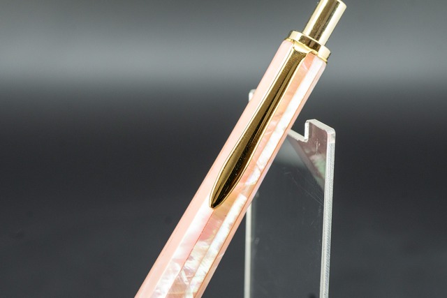 【海洋の宝石】 ピンクアバロン 細軸 gold MP