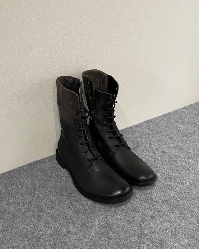 【Neil Barrett】Tactical lace-up zip boots