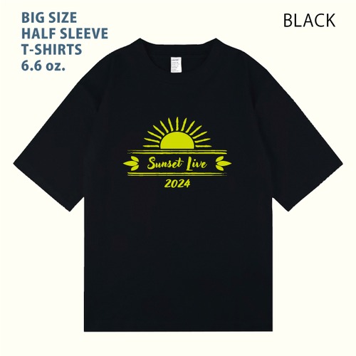 サンセットライブ2024 PST-2405-B ビッグサイズ5分袖Tシャツ