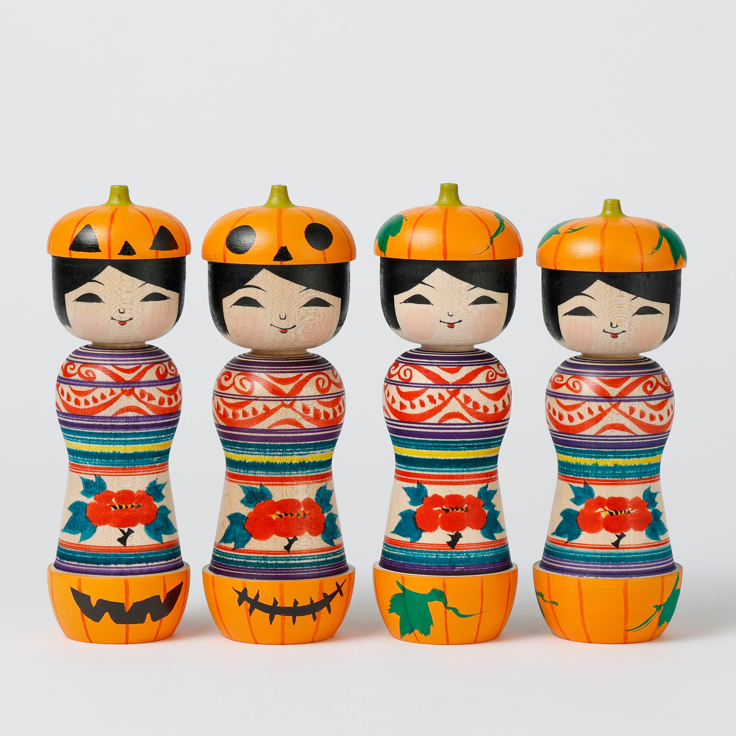 ハロウィンこけし-3】津軽系 阿保正文工人 12.5cm | Halloween kokeshi