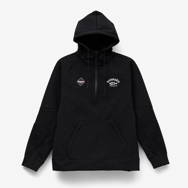 【DeepRangebybassmania】 Wind Stop 3Layer Half Zip Parka［BLACK］［LIMITED］