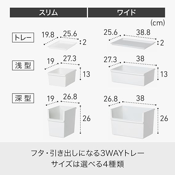 ライクイット (like-it) 収納ボックス 積み重ね 棚上 再生材51%以上