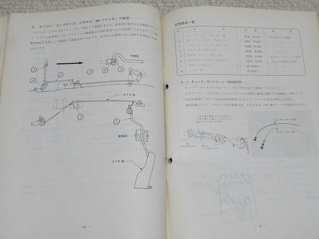 KPC10型 KGC10型 日産スカイライン サービス周報 昭和46年9月 日産
