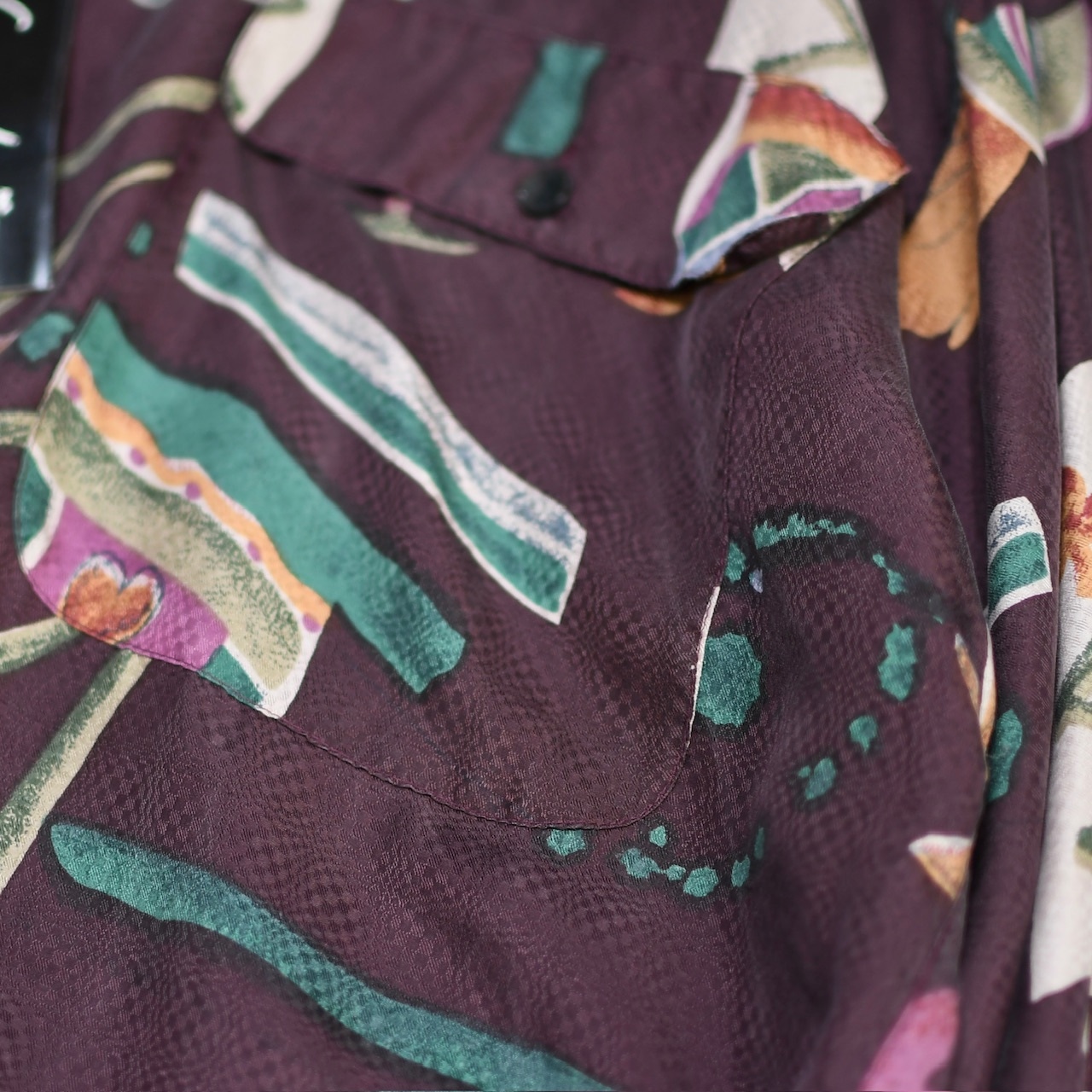 goouch dead stock design pattern silk shirt
