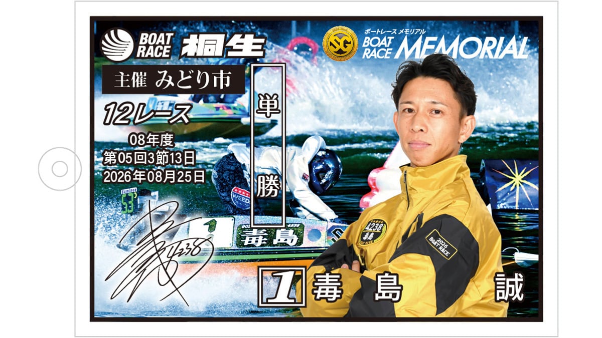 舟券型キーホルダー(毒島誠ver.) | トウキョウスポーツONLINE SHOP