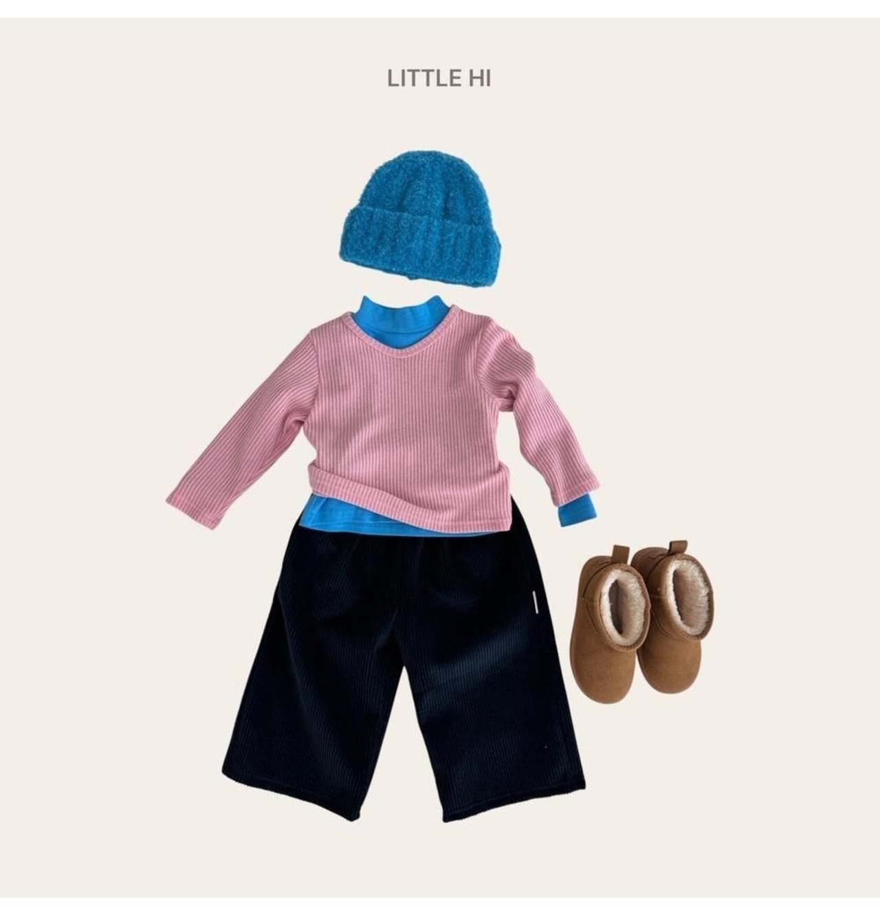 〖取寄〗韓国子供服 / 26winter / Little Hi / ぽかぽかVネックベスト / キッズ *XS~XL*
