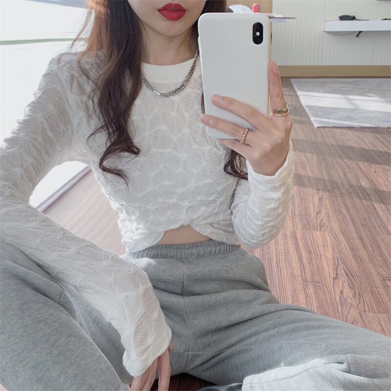 Tシャツ シャツ ショートスリムホワイトスタイルスプリング ロング 春物 タイツ ストッキング ソックス ブラックストロベリース95965810021