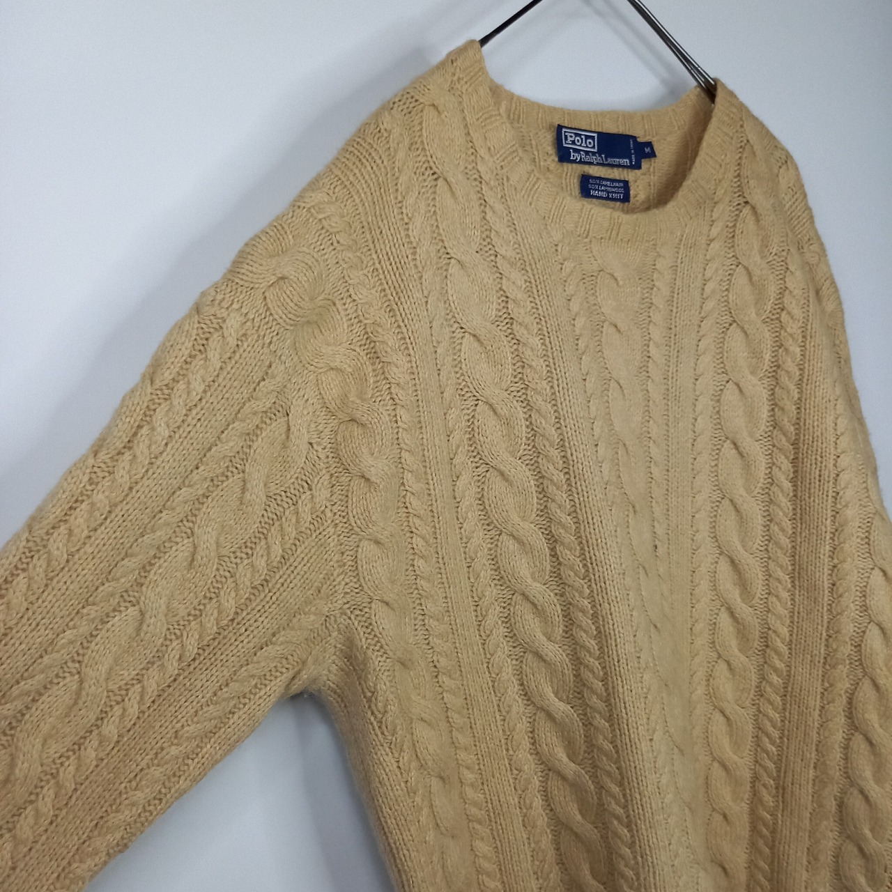 ポロバイラルフローレン　クルーネック　カシミア　ニット　セーター　ケーブル編み