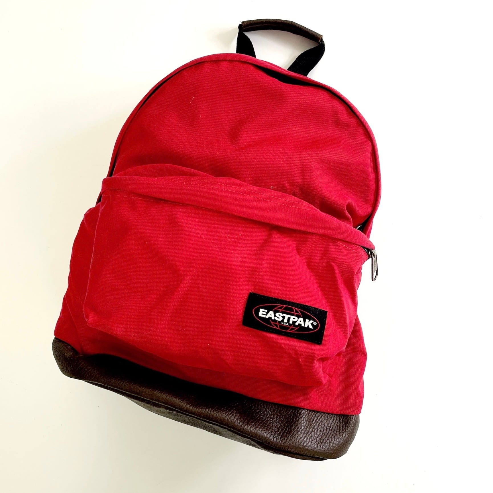 00s EASTPAK leather bottom Backpack