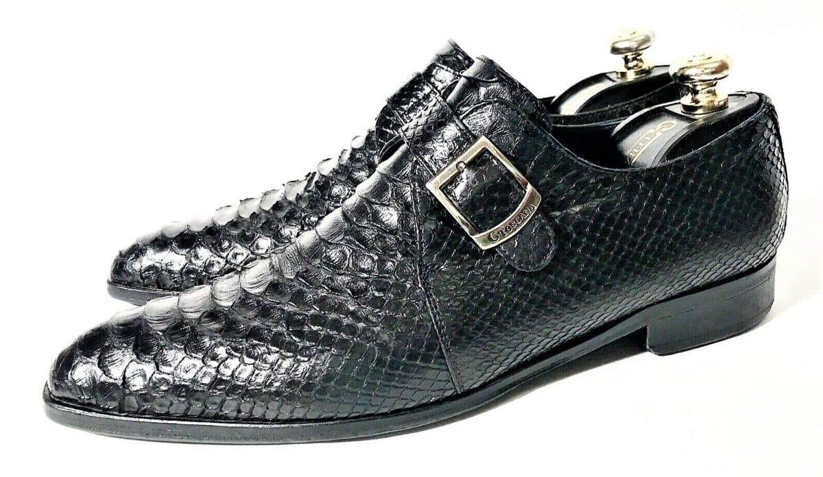 カルツォレリアトスカーナ Calzoleria Toscana 極上パイソンレザーシングルモンク サイズ9.5 | 高級靴専門店 KING of SHOES powered by BASE