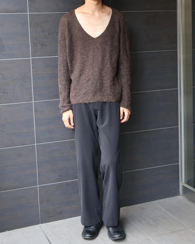v neck wool knit