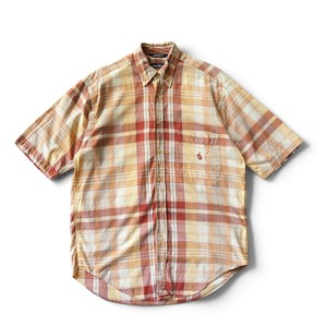 USED 90`s NAUTICA Plaid BD S/S Shirts