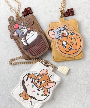 F268005_TOM and JERRY×Flapper スイーツアップリケパスケース