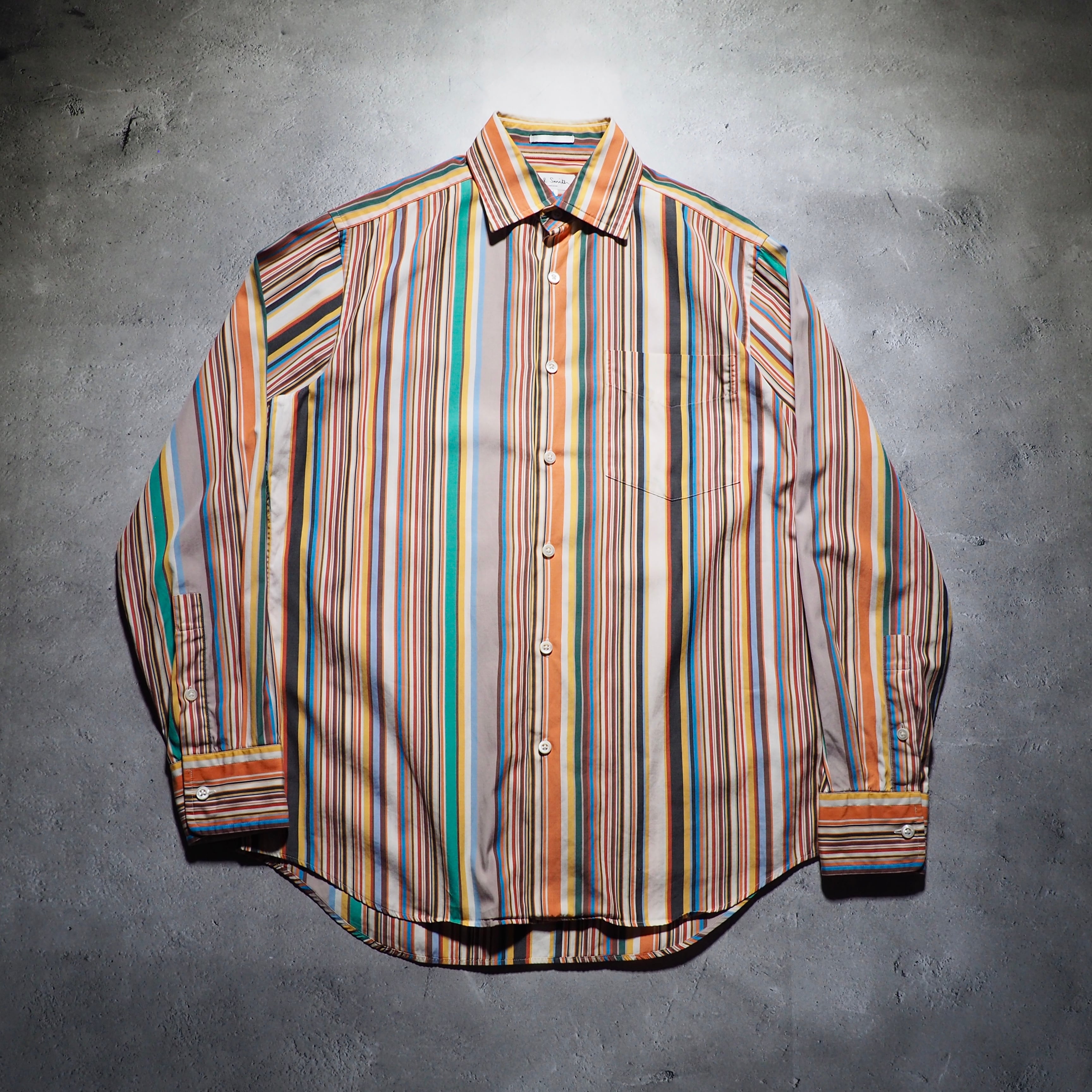 ” Paul Smith London ” Richly mulch color stripe shirt