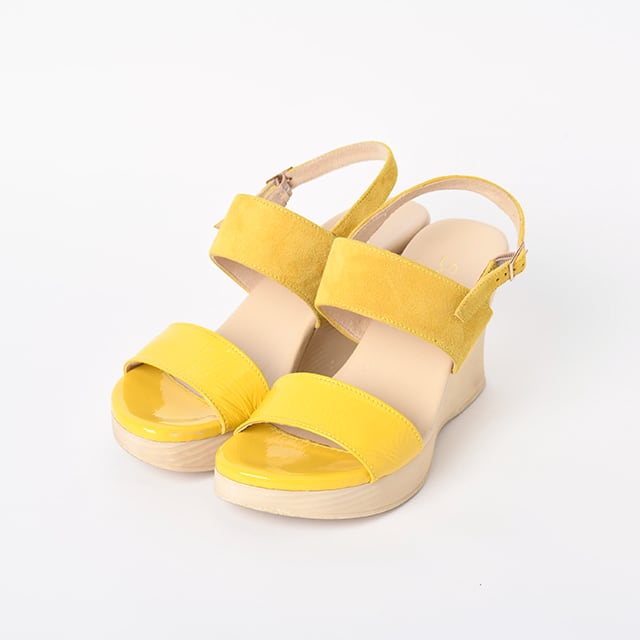 ウェッジサンダルSunny Citrine Yellow | summyplatte（サミープラット）