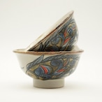 4.5寸マカイ(重ね) 魚紋【金城陶器秀陶房】