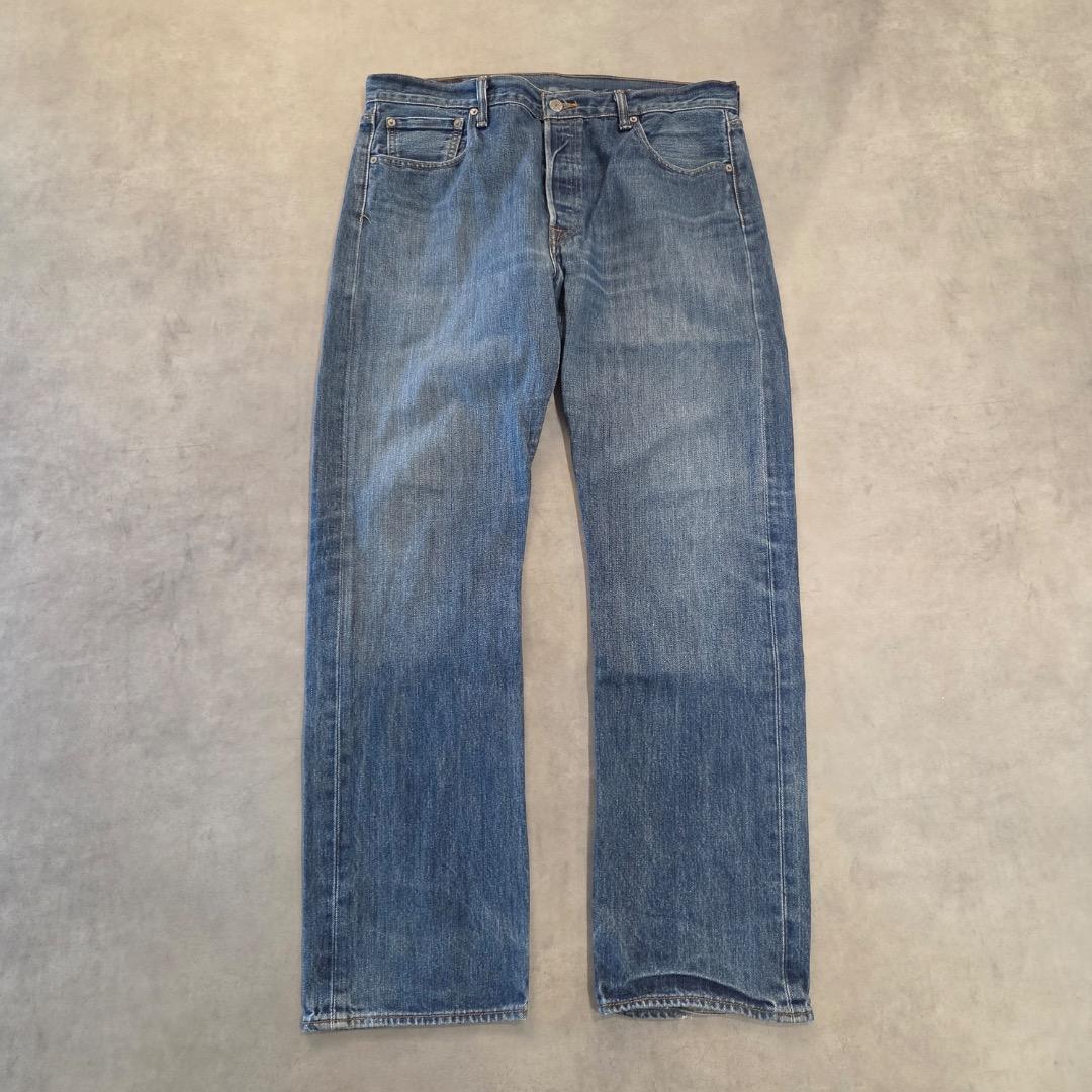 リーバイス501 Levis W36 青 古着 ヒゲ ハチノス 21041