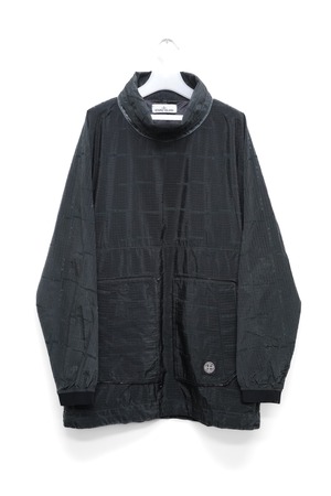 16AW "STONE ISLAND" SI-HOUSE-CHECK-JAQCUARD-ON-NYLON-METAL-BLACK-WATRO Pullover Jacket