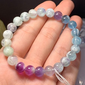 7.グラデーションタイプ♪エンジェルフェザーフローライトブレスレット