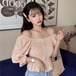 ✞ 花柄シフォンシャツブラウススリム スウィート ✞ゴスロリ SM ミリ 甘ロリ クラロリ 和ロリ エレガント 黒ロリ 姫ロリ 華ロリ BB-BB8093553