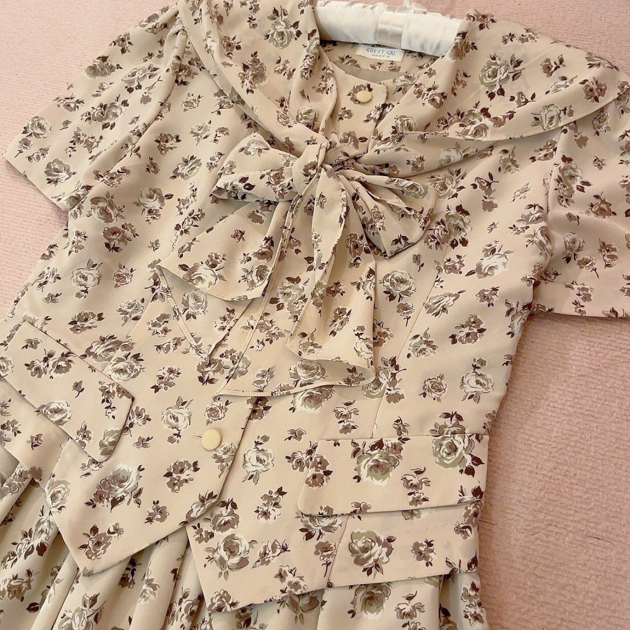 ribbon sailor collar separate one-piece