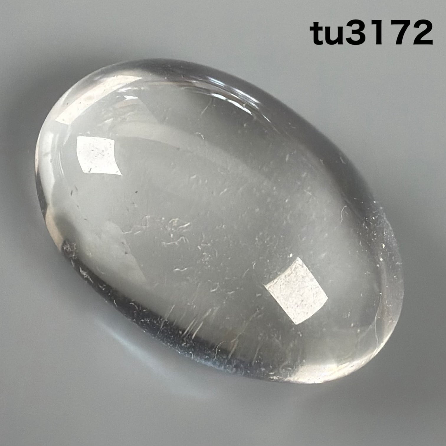 ドラゴンアゲート 30ミリ ルース グレー染め nl6562 | 天然石の詩