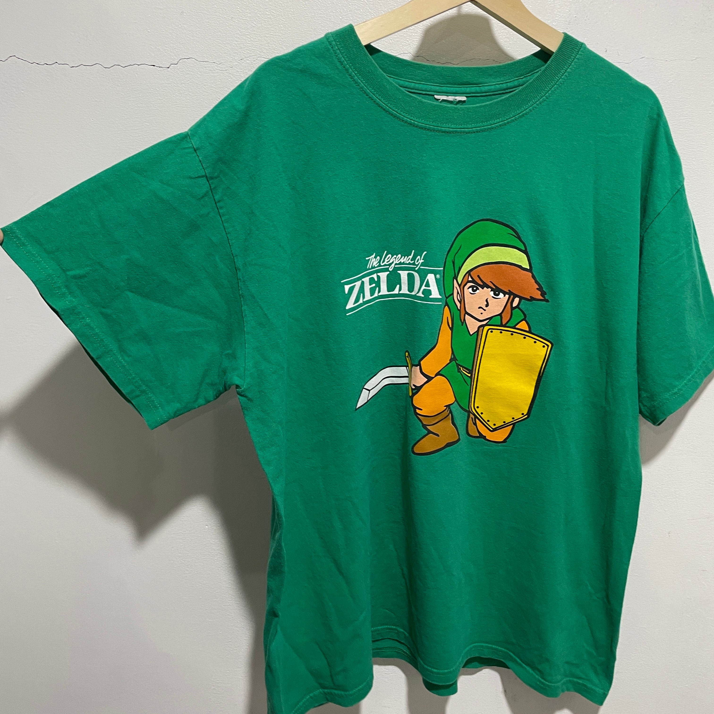 送料無料ゼルダの伝説  ゲームTシャツ 任天堂 リクン グリーン