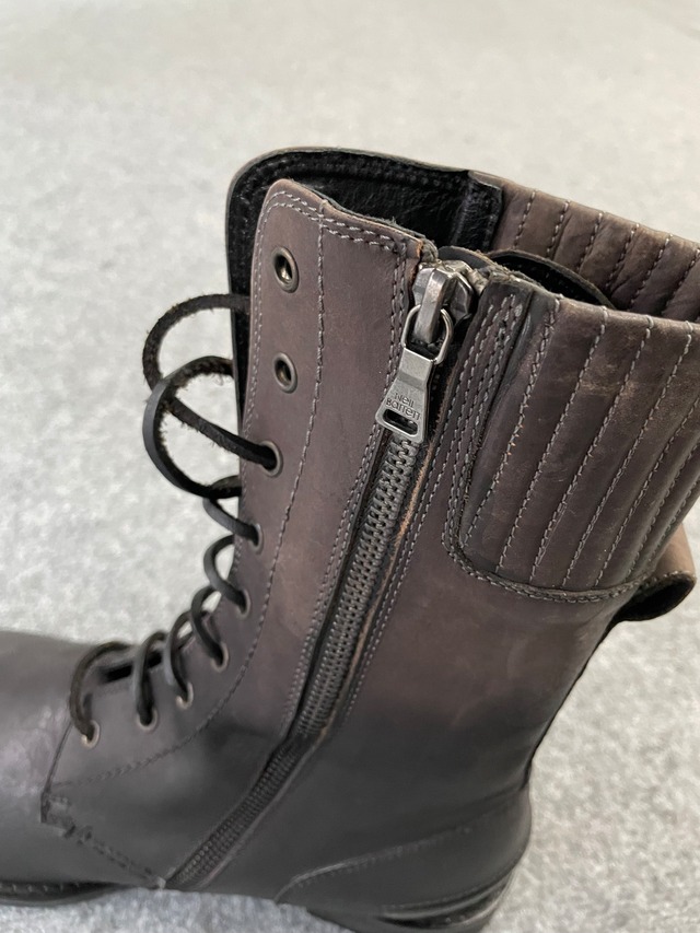 【Neil Barrett】Tactical lace-up zip boots