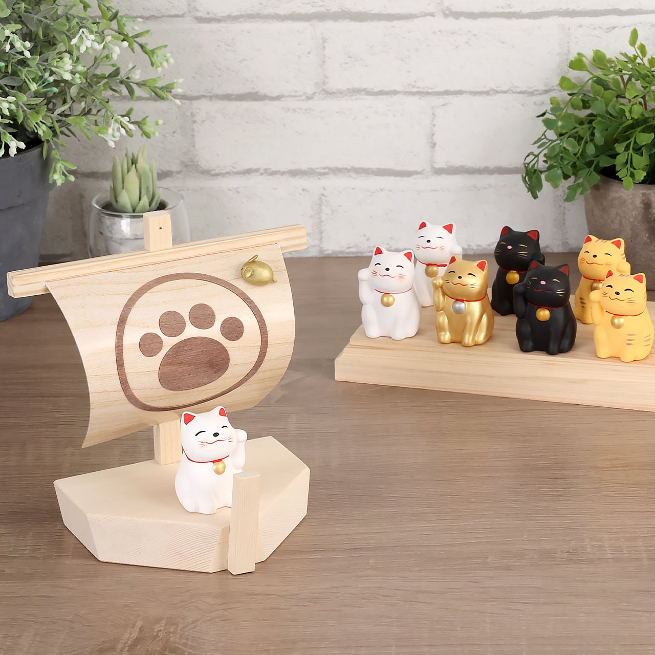 選べる招き猫】幸せ招く にゃんこ宮 〜船出〜 | 福招きの社