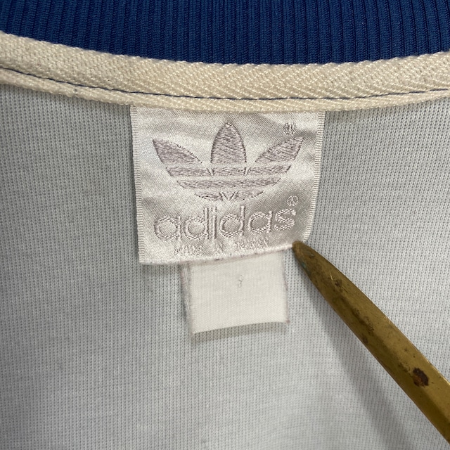80s adidas トラックジャケット トレフォイルロゴ ML相当 ジャージ