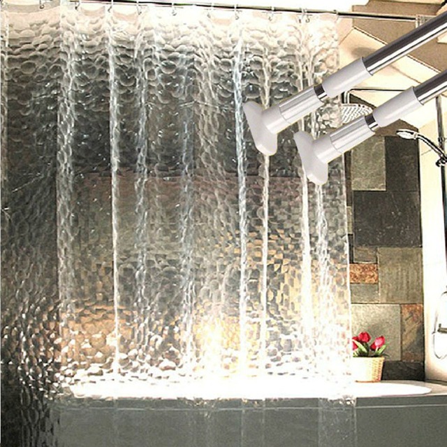 1.8*1.8メートルmoldproof防水3d肥厚浴室風呂シャワーカーテン環境に優しい白最高価格