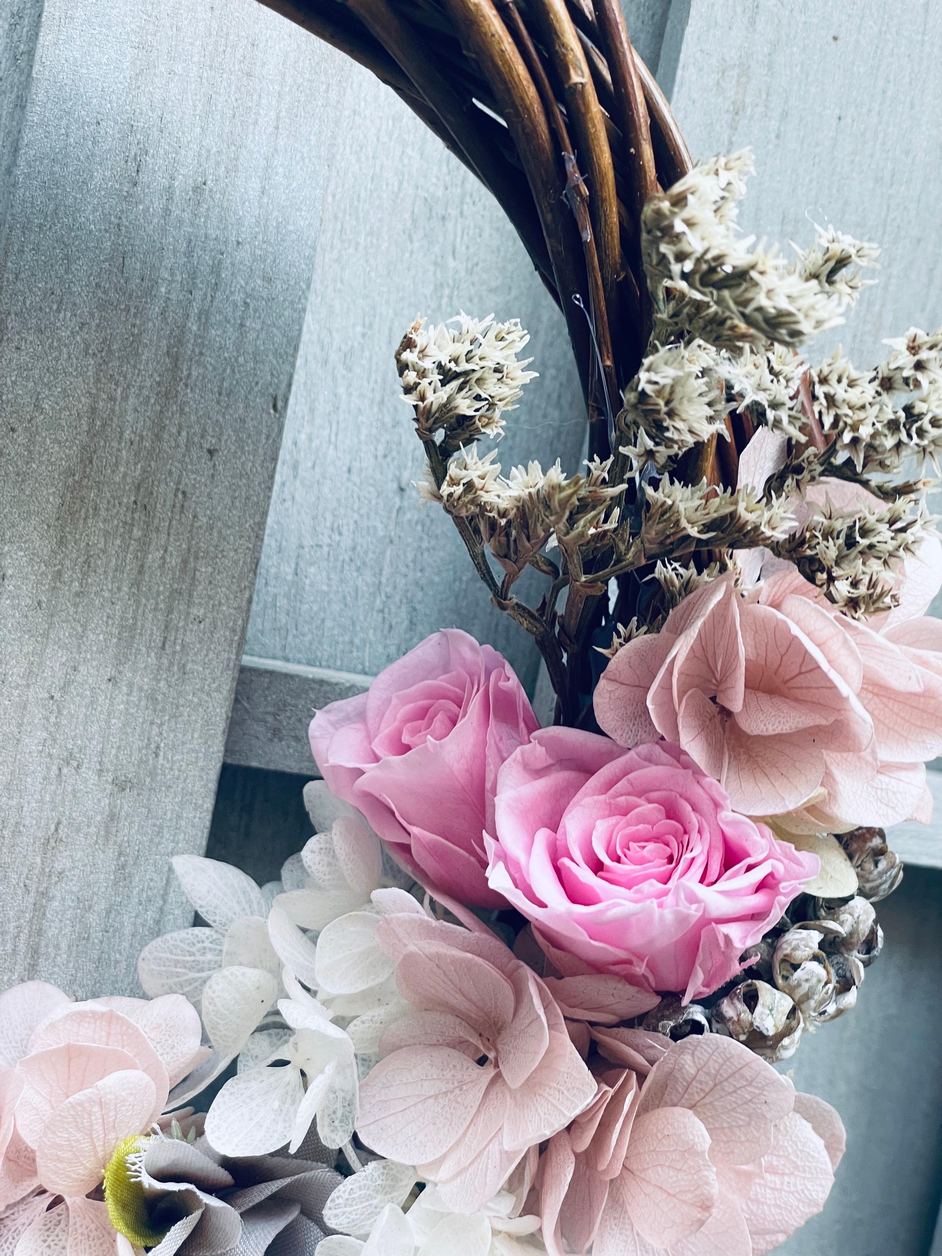 花かごリース✿ミスティローズガーデン 【公式通販】