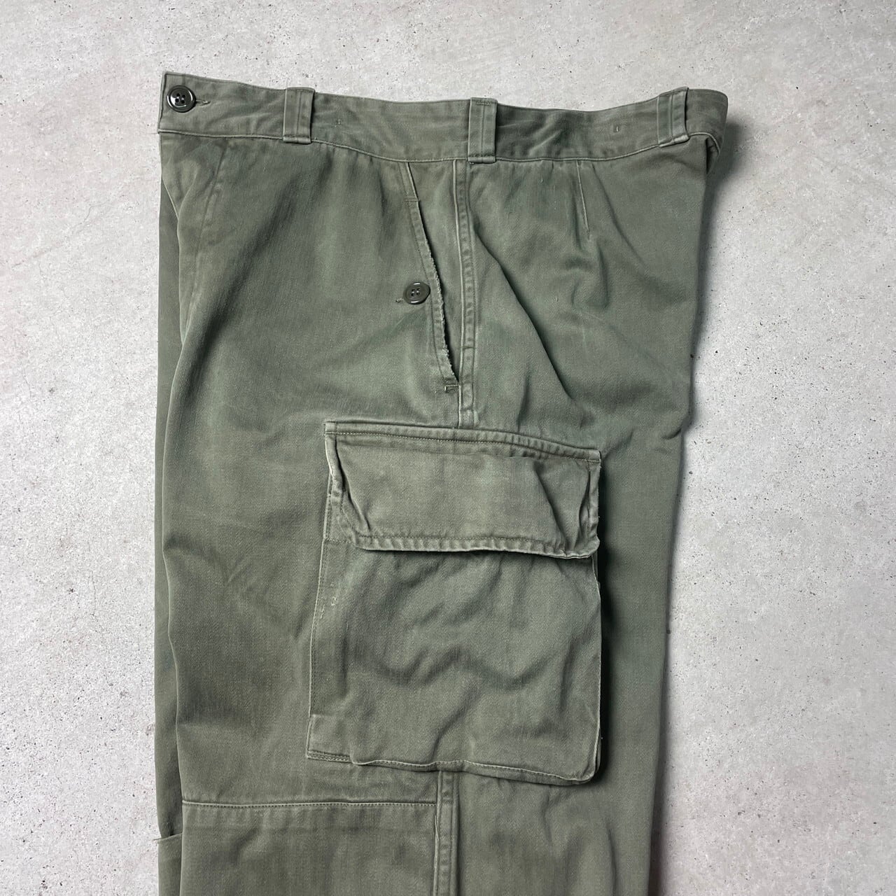 60年代 フランス軍 M-64 カーゴパンツ ミリタリーパンツ メンズW36相当