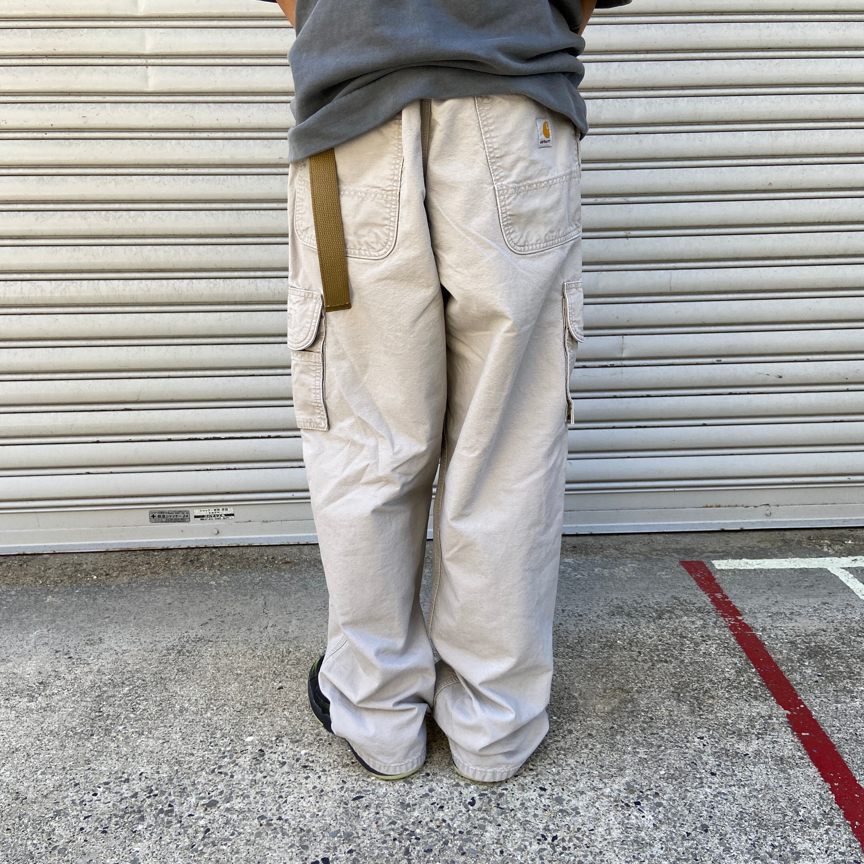 送料無料』Carhartt ワークカーゴパンツ コットン サンドベージュ ...