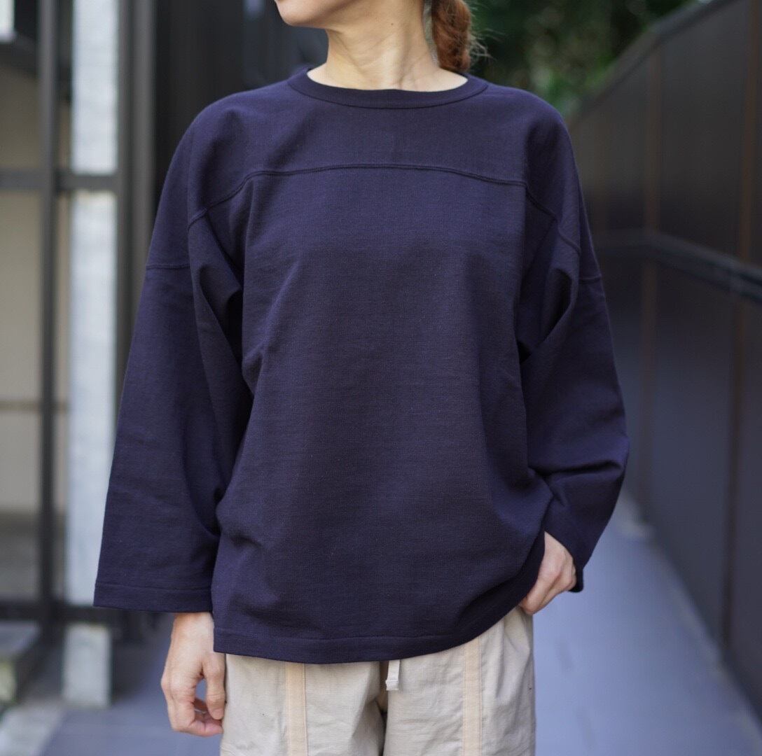 COMOLI(コモリ)フットボールTシャツ NAVY (x01-05005) | Debby powered by BASE