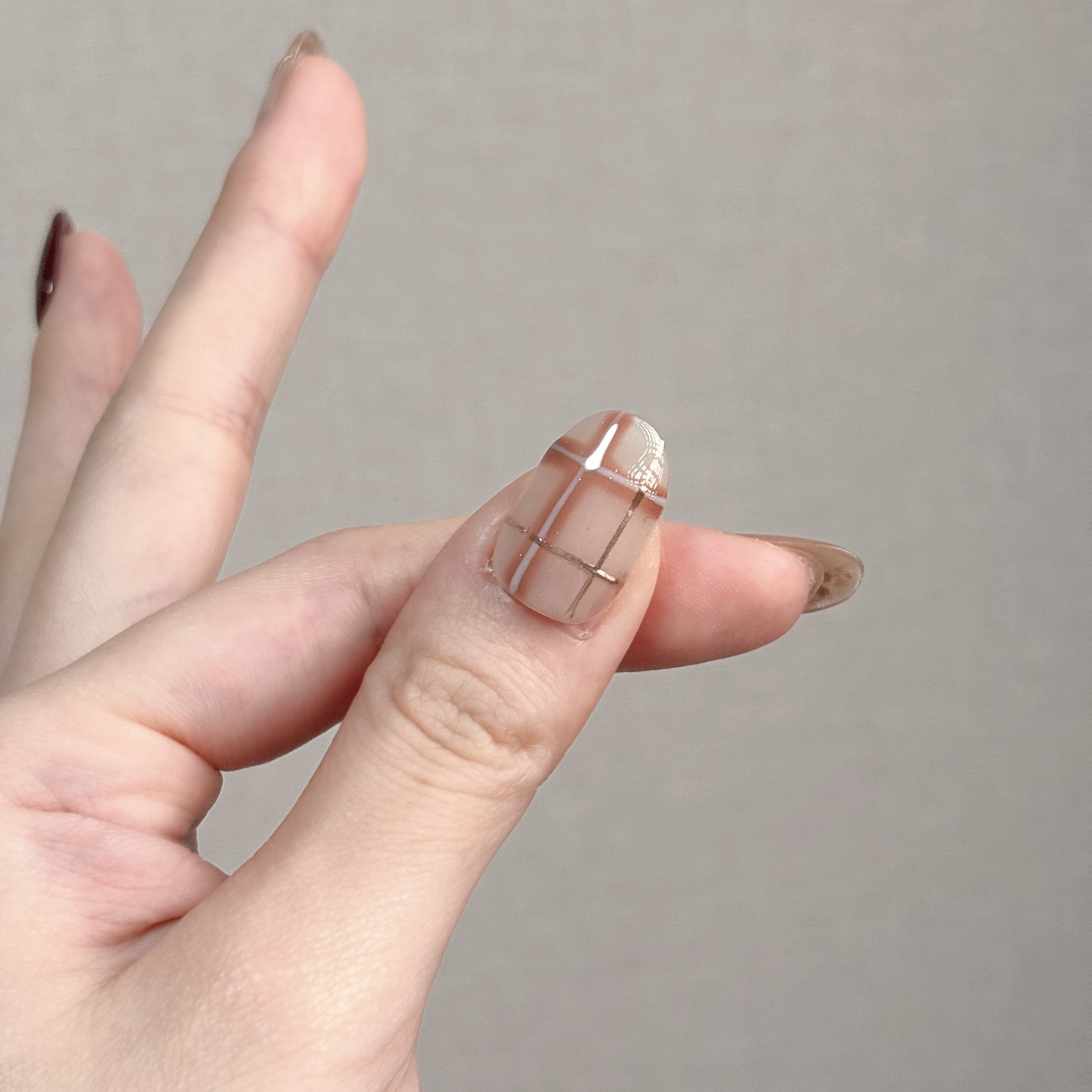 649】ミディアム オーバル／XY209 繰り返し使えるネイルチップ | 指先