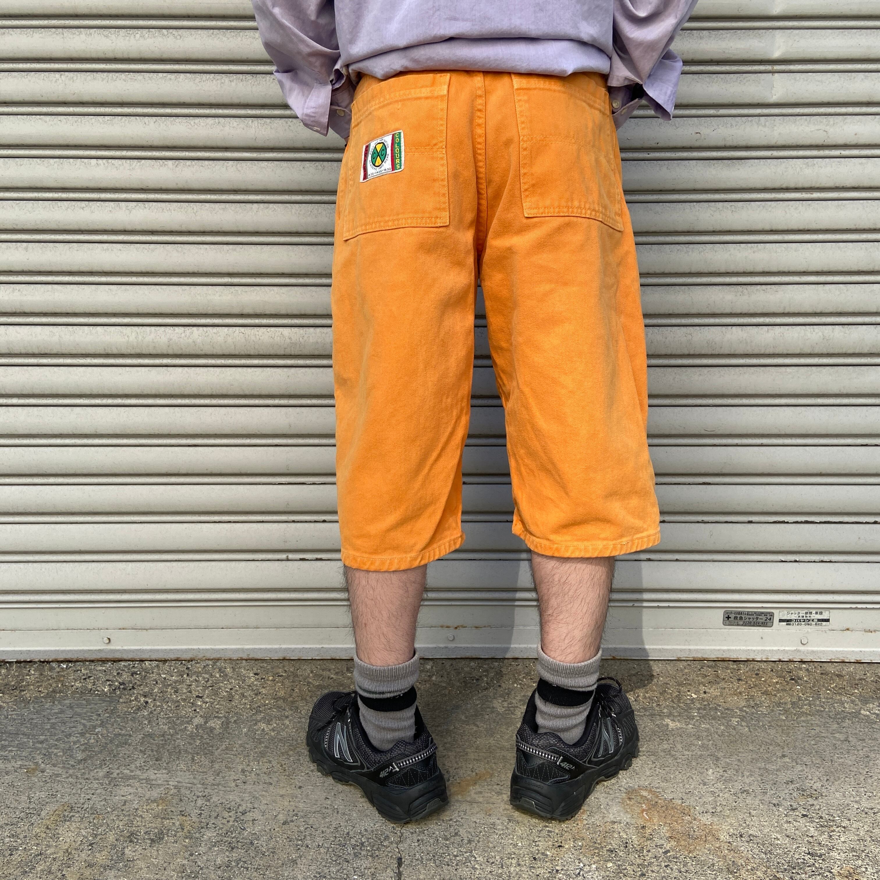 90s CROSSCOLOURカラーバギーショートパンツ 30 ハーフパンツ 90s CROSSCOLOURカラーバギーショートパンツ 30 ハーフパンツ
